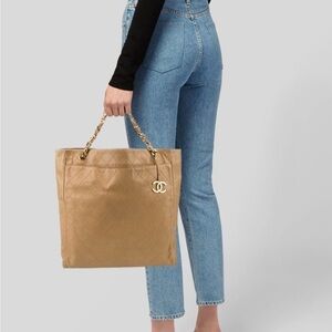 Reserved-24k Gold HW Chanel Tote Bag